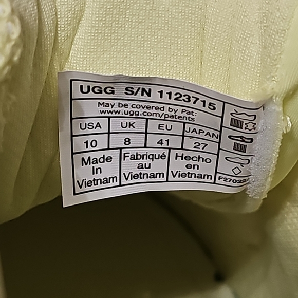 UGG Lemon Lime La Cloud Lace Fashion Platform Sneakers, Women US 10/ EUR 41 NWOB - Picture 10 of 12